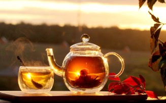 Tea and sunrise